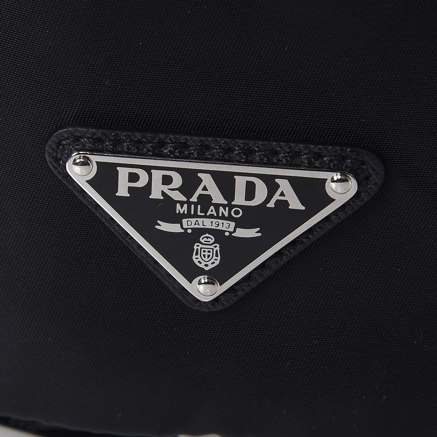 Prada Technical Nylon Saffiano Double Buckle Backpack Black 10 of 10