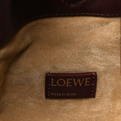 Loewe Mellow Nappa Donut Chain Large Flamenco Knot Clutch Dark Burgundy 6 of 11