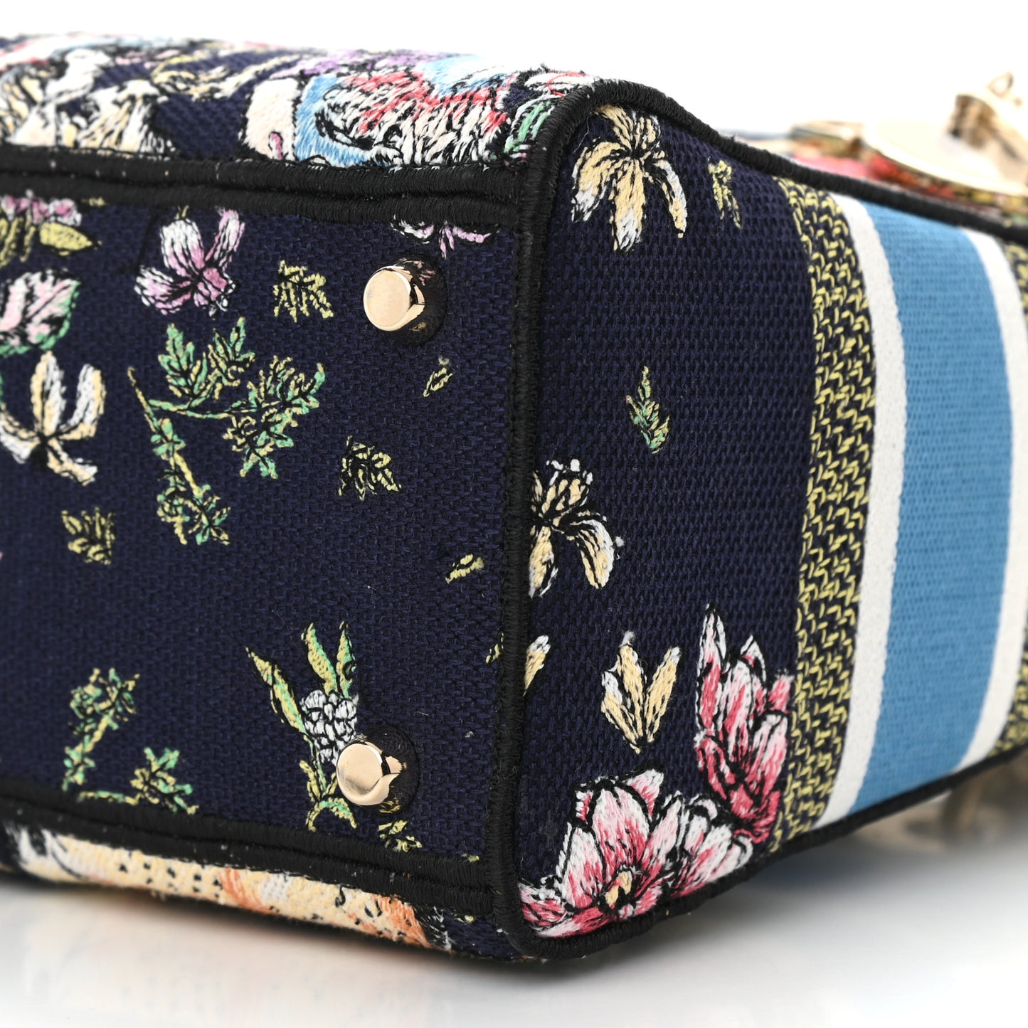 Canvas D-Constellation Embroidered Medium Lady D-Lite Bleu Multicolor