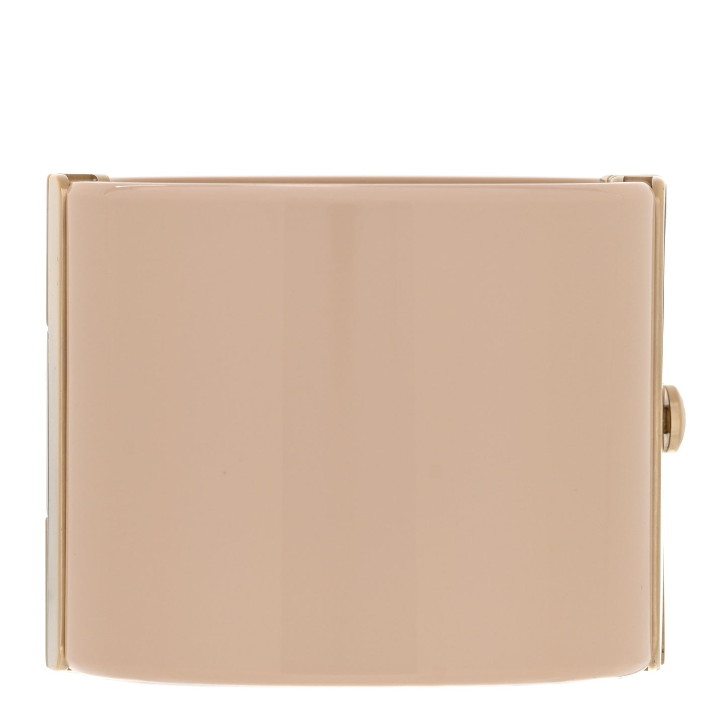 Resin Pearl CC Cuff Gold Pearly White Beige