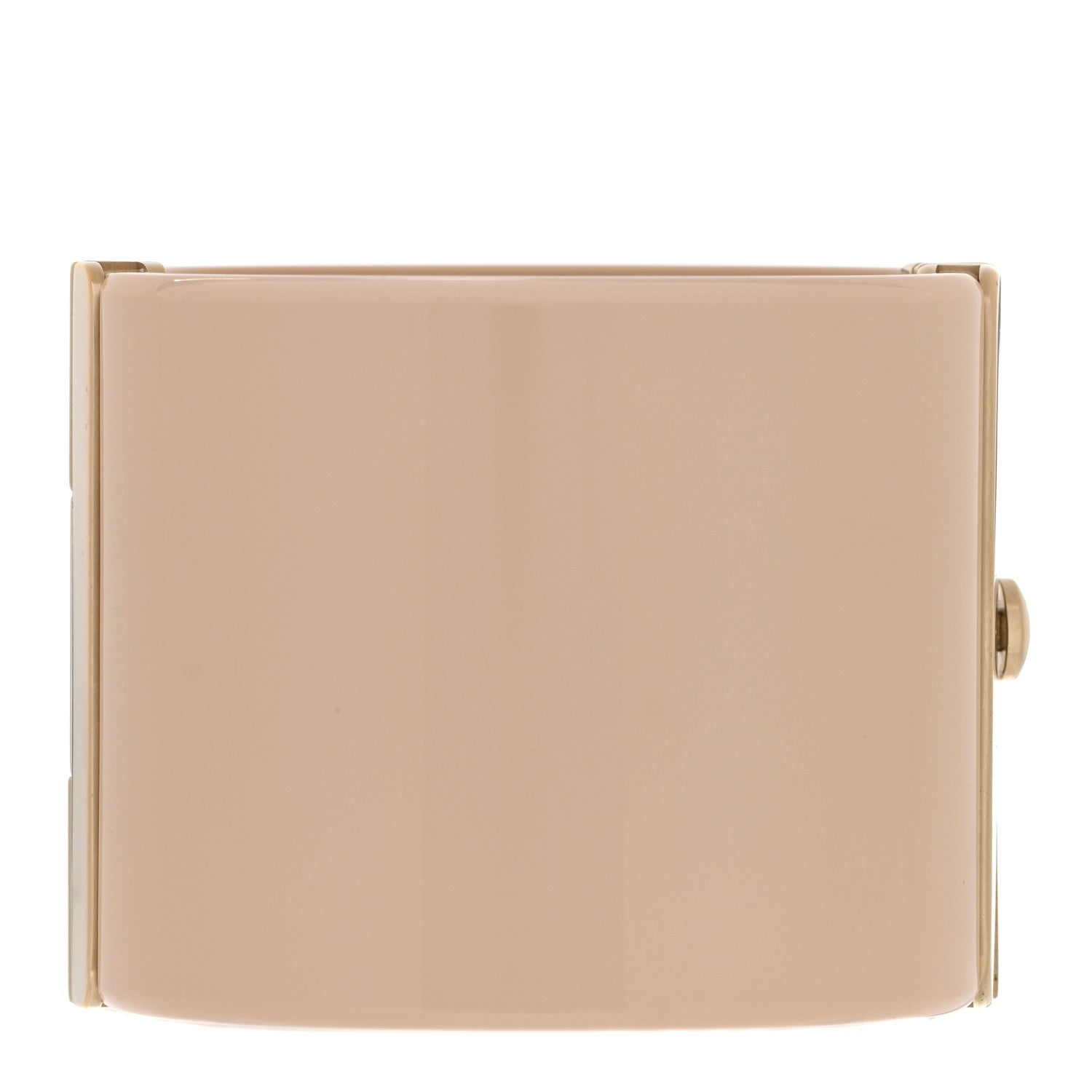 Chanel Resin Pearl CC Cuff Gold Pearly White Beige 3 of 4