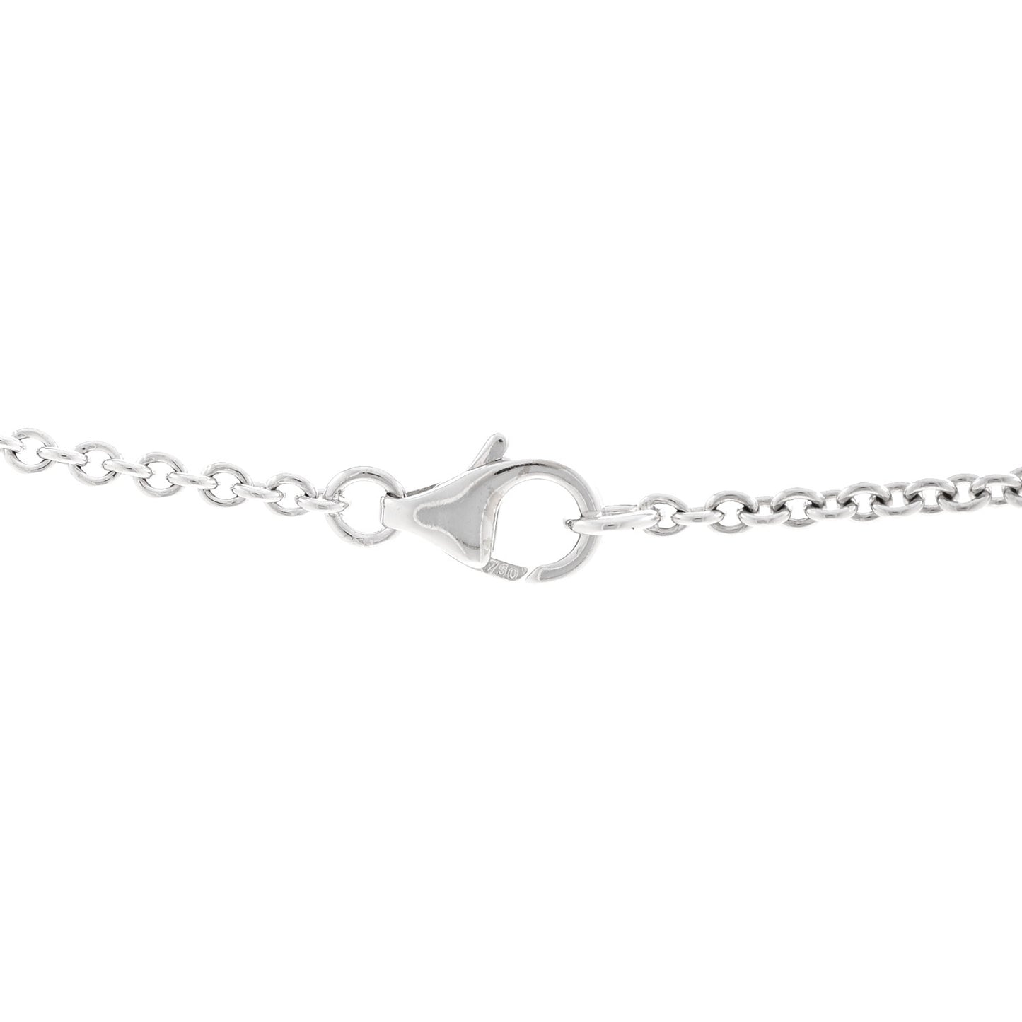 18K White Gold Interlocking LOVE Necklace