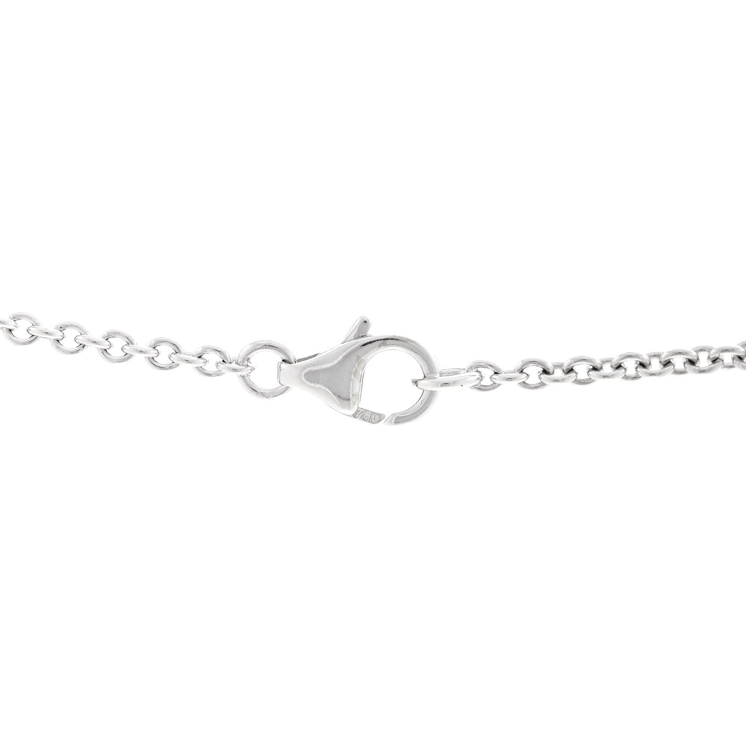 Cartier 18K White Gold Interlocking LOVE Necklace 4 of 5