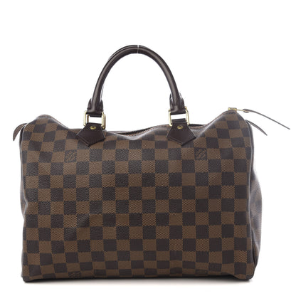 Louis Vuitton Damier Ebene Speedy 30 1 of 9