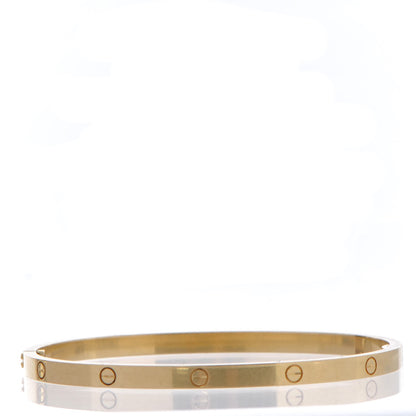 Cartier 18K Yellow Gold Small LOVE Bracelet 17 3 of 5