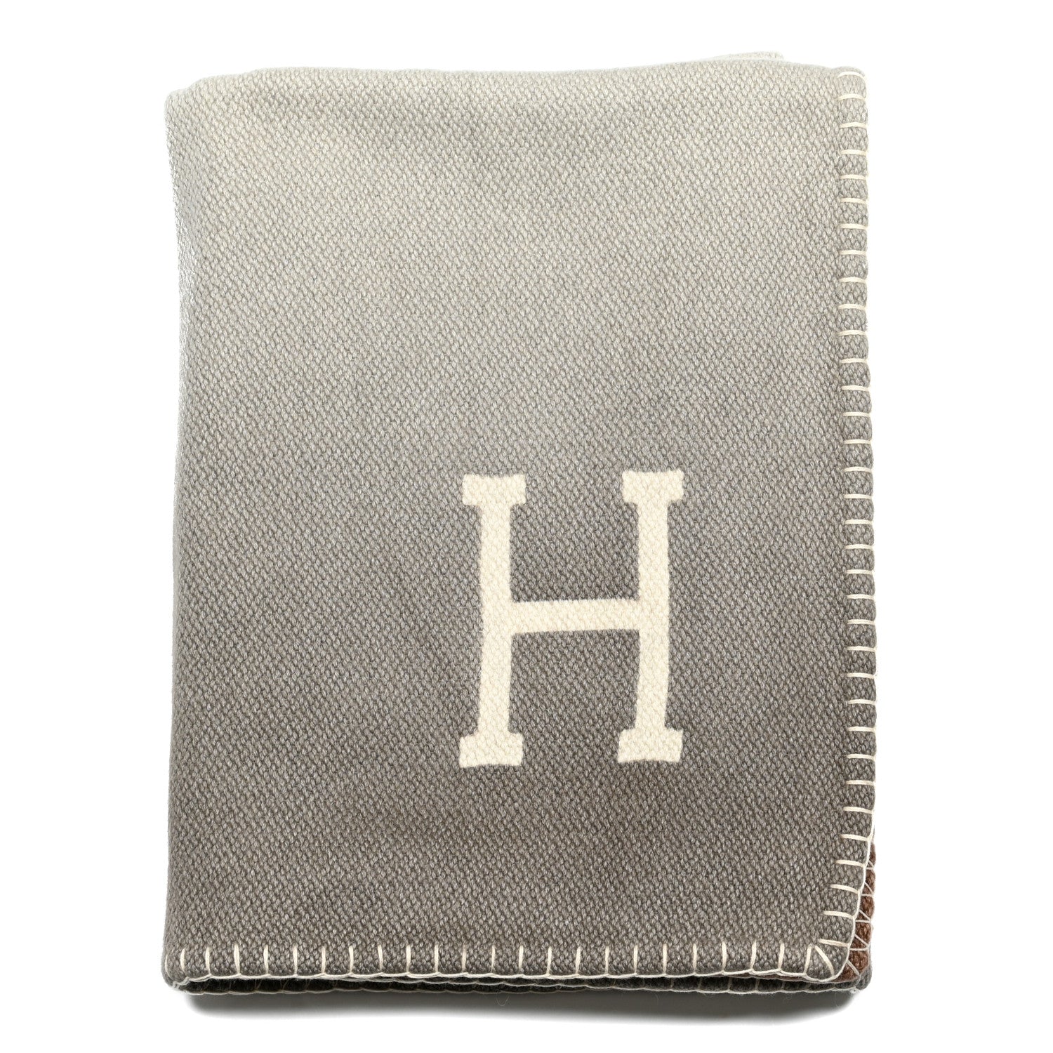 Hermes Tibetan Yak Yack'n'Dye Blanket Naturel 1 of 3