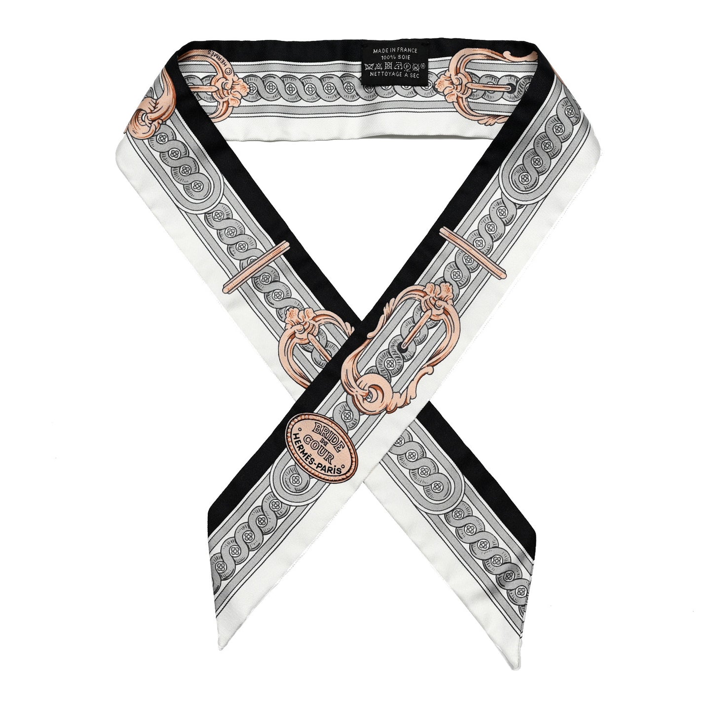 Silk Bride De Cour Twilly Black White Or Rose