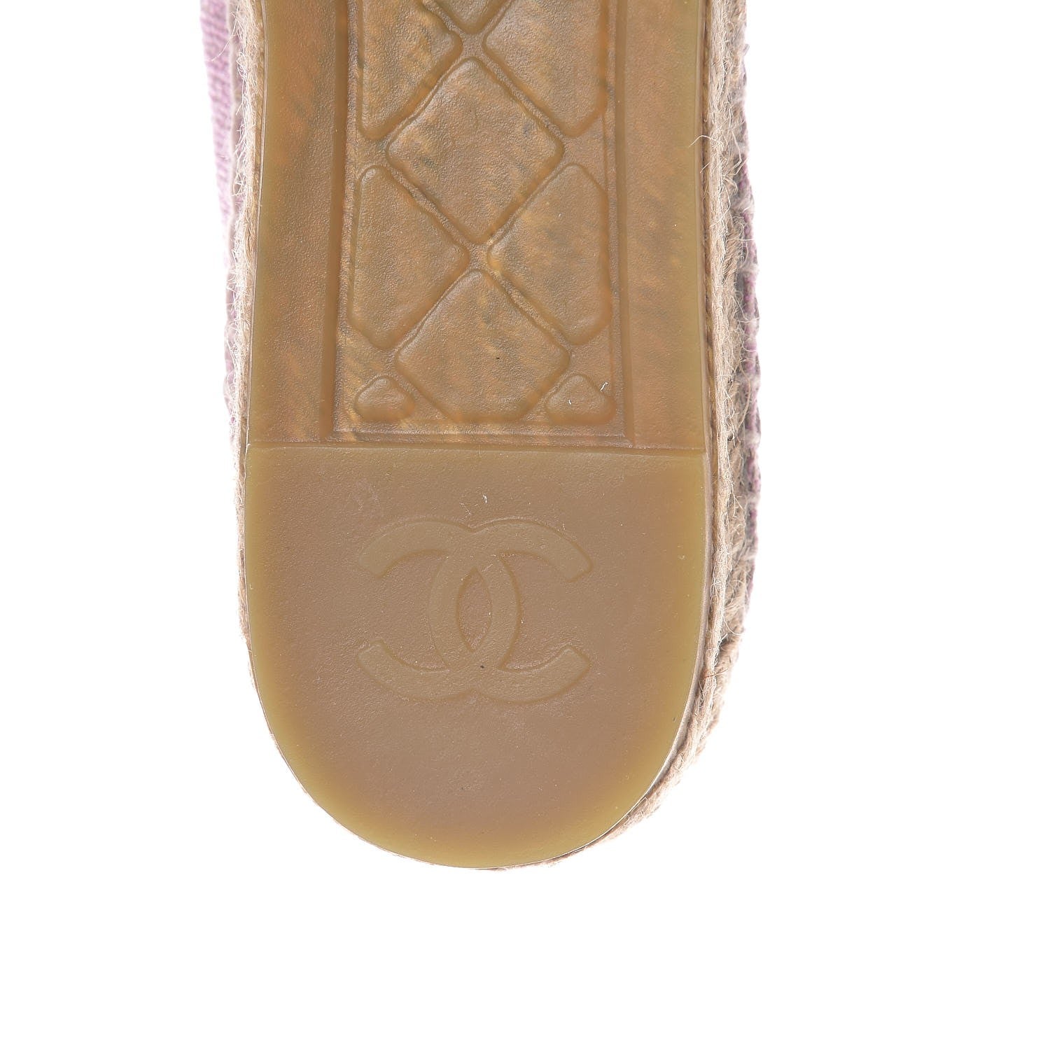 Chanel Toile Sequin CC Espadrilles 39 Pink Dark Pink 8 of 10