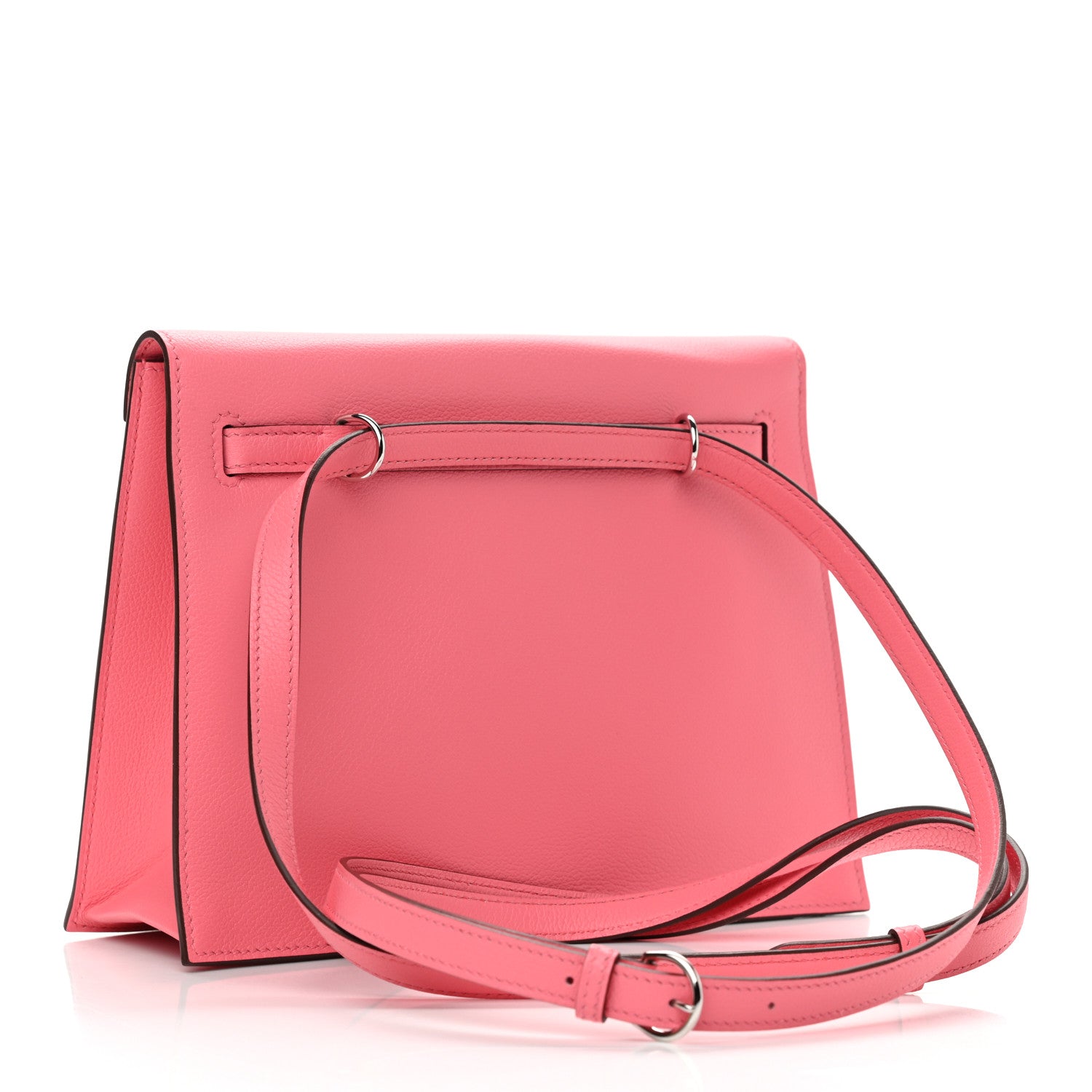 Hermes Evercolor Kelly Danse II Belt Bag Rose Azalee 2 of 11