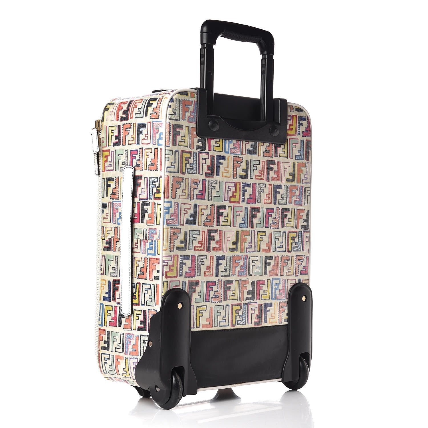 Fendi Zucca Spalmati FF Multicolor Carry On Luggage White Multicolor 3 of 13