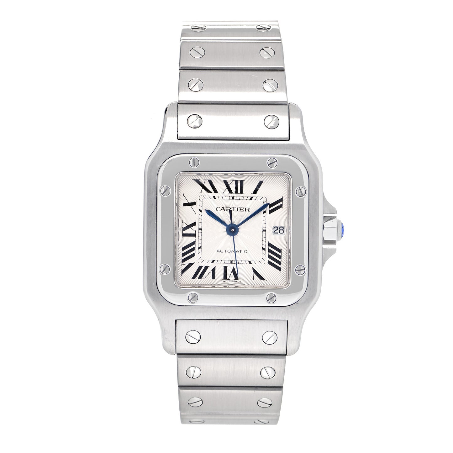 Stainless Steel 29mm Santos De Cartier Galbee Automatic Watch