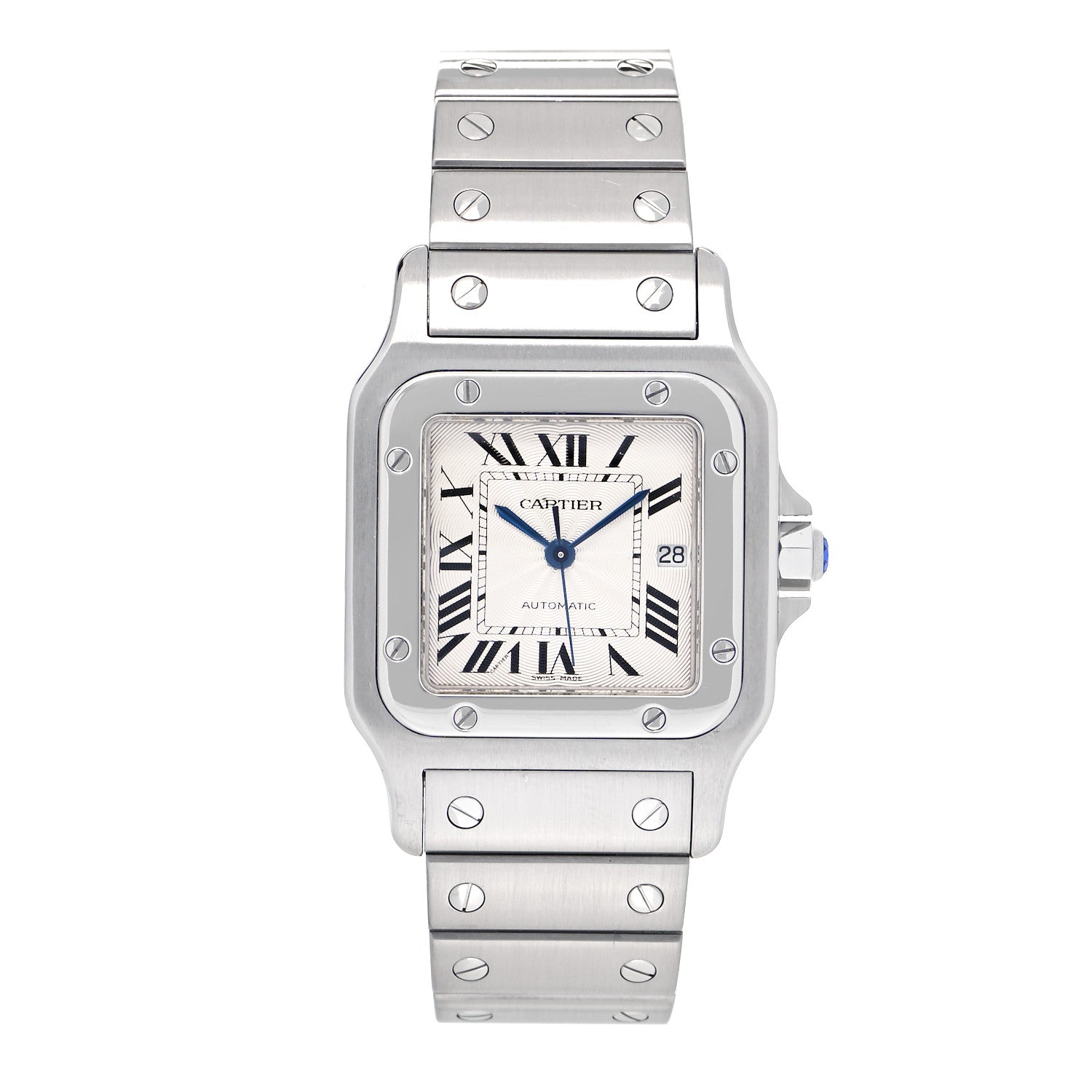 Cartier Stainless Steel 29mm Santos De Cartier Galbee Automatic Watch 1 of 4