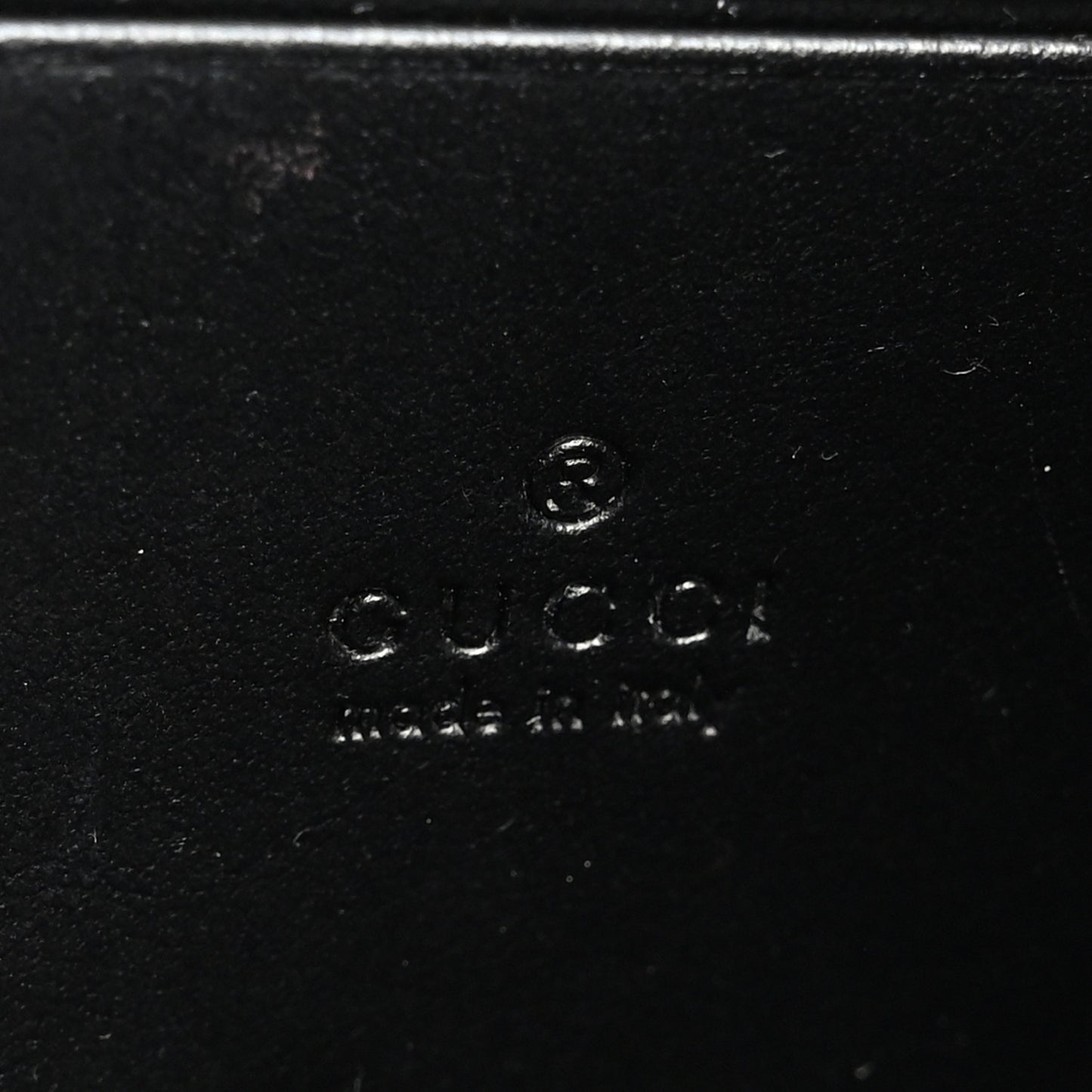 Calfskin Matelasse GG Marmont Chain Wallet Black