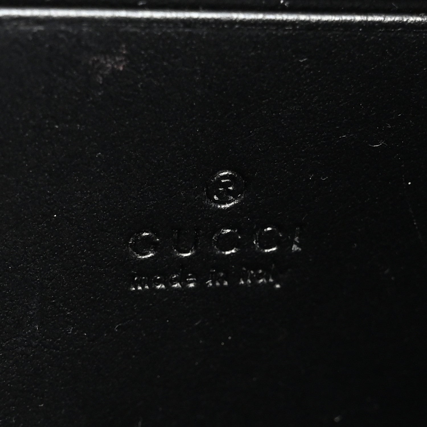 Gucci Calfskin Matelasse GG Marmont Chain Wallet Black 6 of 10