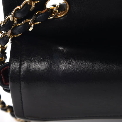 Chanel Lambskin Quilted Medium Double Flap Black 9 of 20