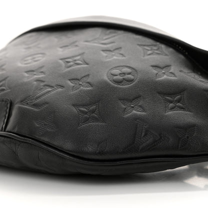 Louis Vuitton Calfskin Monogram Shadow Discovery Bumbag Black 9 of 9