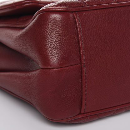 Chanel Caviar Quilted Medium Rock In Rome Single Flap Burgundy 9 of 10