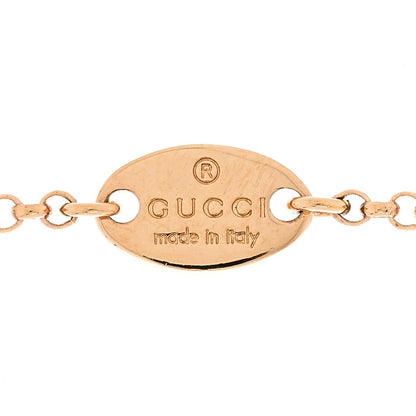 Gucci Metal Crystal Blondie Pendant Necklace Gold 6 of 7