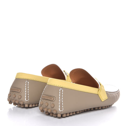 Louis Vuitton Rubber Mens Hockenheim Mocassins 6 Beige Yellow 4 of 9