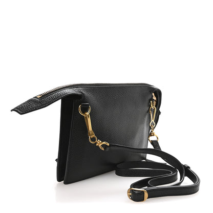 Balenciaga Grained Calfskin Neo Classic Gold Hardware Multipouch Black 3 of 10