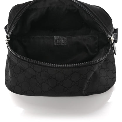 Gucci Nylon Monogram Fanny Pack Belt Bag Black 5 of 8