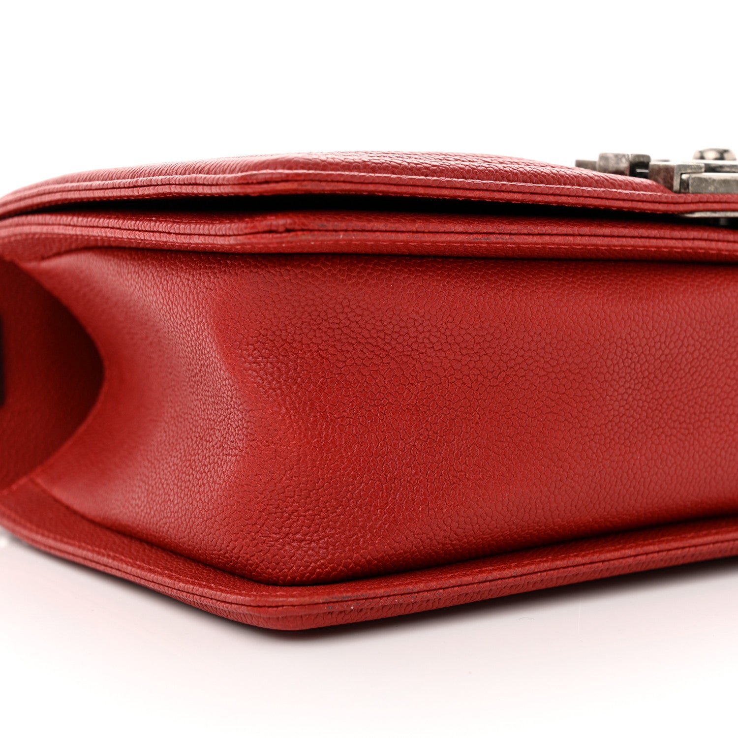 Chanel Caviar Quilted Medium Boy Flap Red 9 of 11