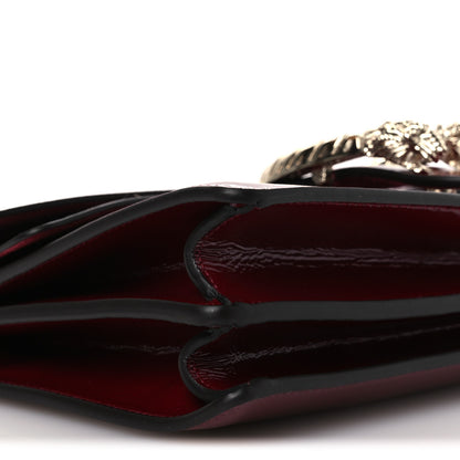 Gucci Crinkled Patent Small Dionysus Shoulder Bag Rosso Ancora Red 9 of 11