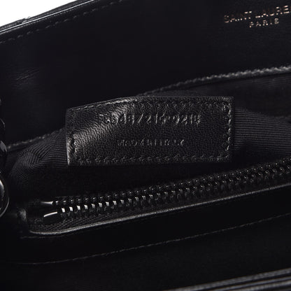 Saint Laurent Calfskin Y Quilted Monogram Medium Loulou Chain Satchel Black 8 of 10