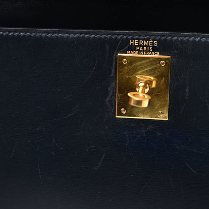 Hermes Box Kelly Sellier 28 Bleu Marine 13 of 19