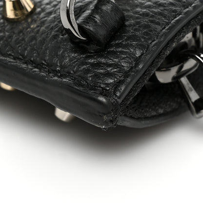 Christian Louboutin Calfskin Empire Trashmix Spike Loubiclutch Clutch Black 12 of 13