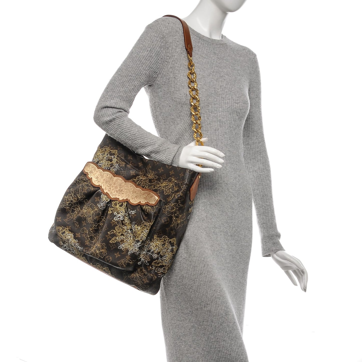 Monogram Dentelle Fersen Gold