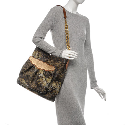 Louis Vuitton Monogram Dentelle Fersen Gold 2 of 10