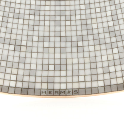 Hermes Porcelain Mosaique Au 24 Platine Presentation Plate Set of 2 4 of 6