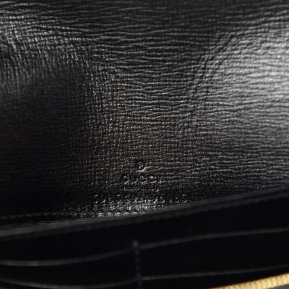 Gucci Azalea Calfskin Marina Chain Wallet Black 8 of 9