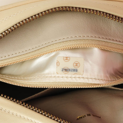 Chanel Lambskin Quilted Camera Case Beige Clair 8 of 9