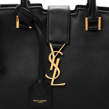 Saint Laurent Calfskin Monogram Baby Downtown Cabas Black 8 of 10