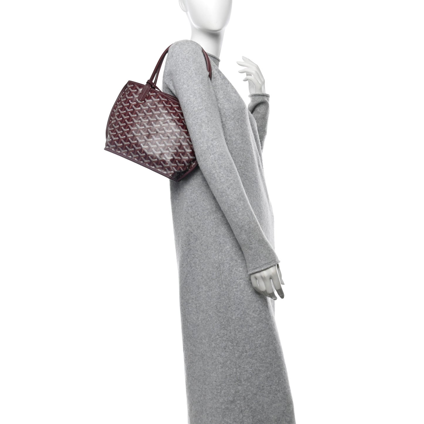 Goyardine Reversible Mini Anjou Burgundy