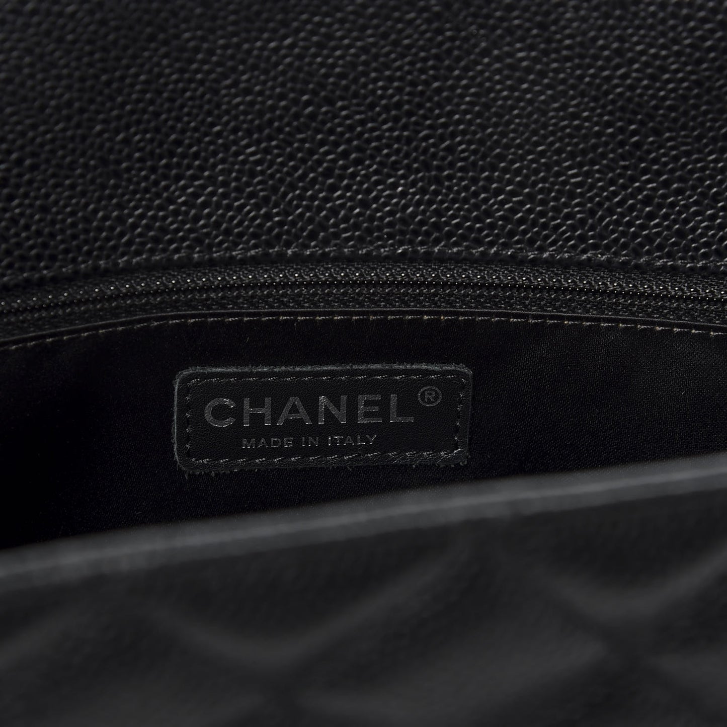 Caviar Quilted Grand Shopping Tote GST Black