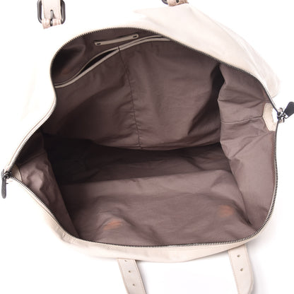 Bottega Veneta Nappa Crocodile Spinnaker Duffle Cream 5 of 15