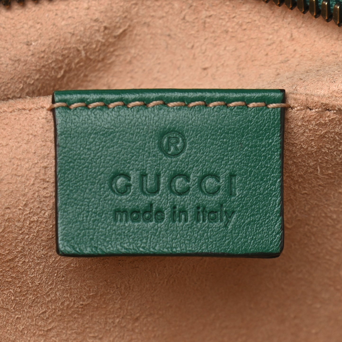 Calfskin Matelasse Small GG Marmont Chain Shoulder Bag Emerald Green