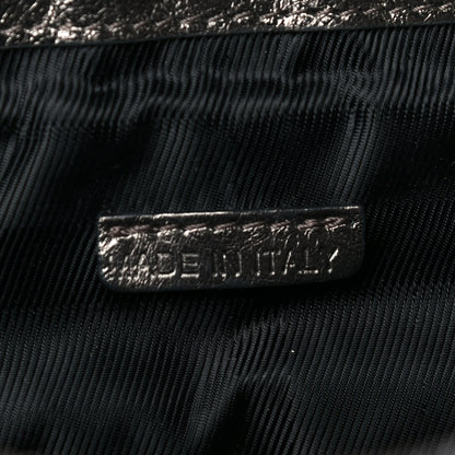 Burberry Metallic Calfskin Quilted Mini Manor Tote Pewter 8 of 11
