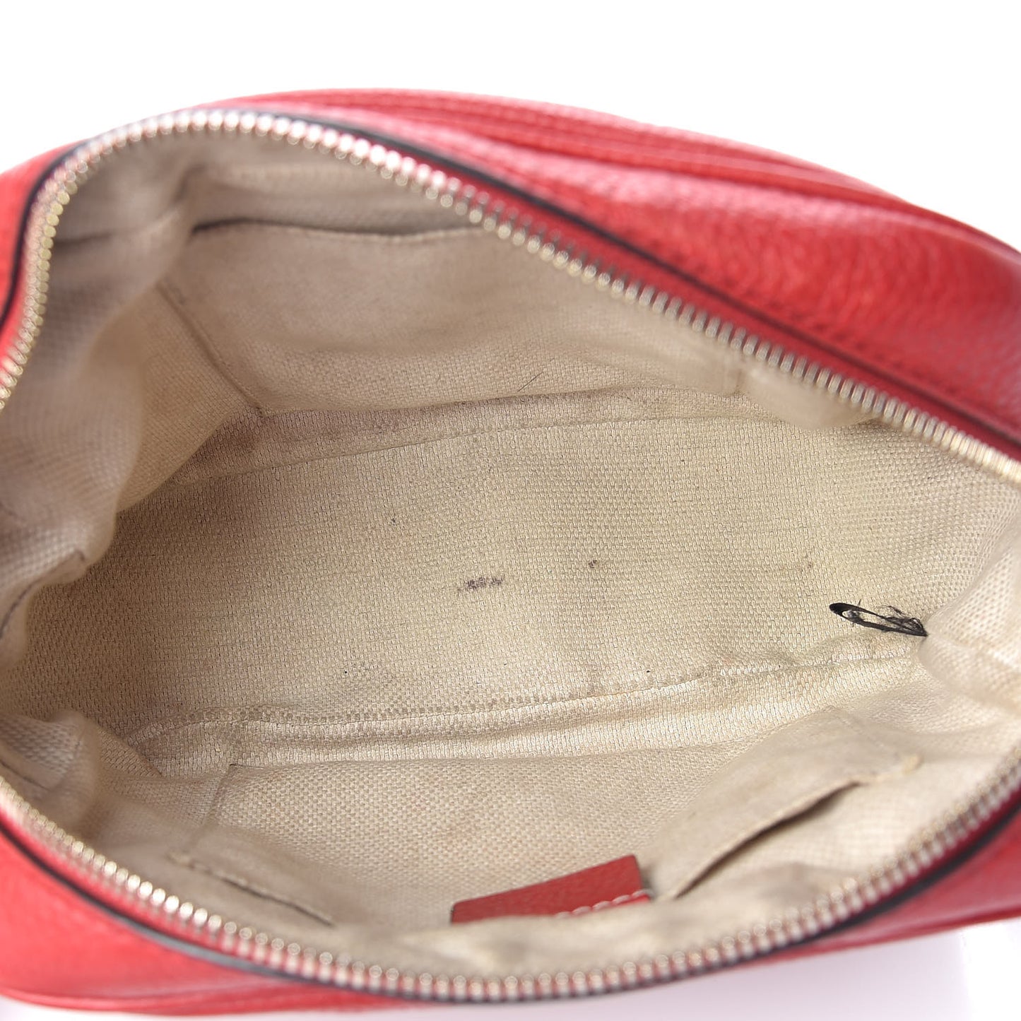 Pebbled Calfskin Small Soho Disco Bag Tabasco Red