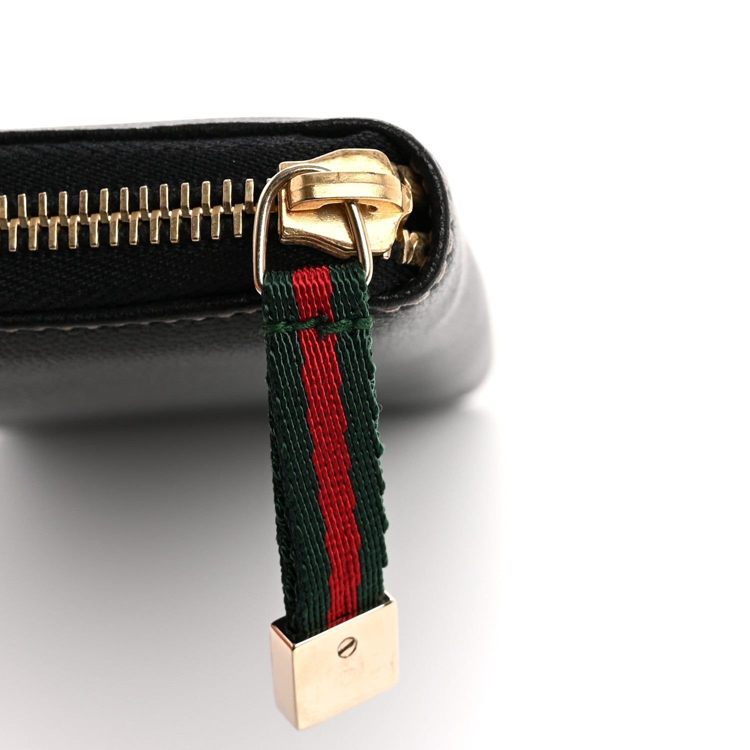 Gucci Calfskin Zip Around Capri Wallet Black 9 of 11