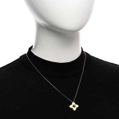 Roberto Coin 18K Yellow Gold Diamond Petite Venetian Princess Flower Pendant Necklace 2 of 4