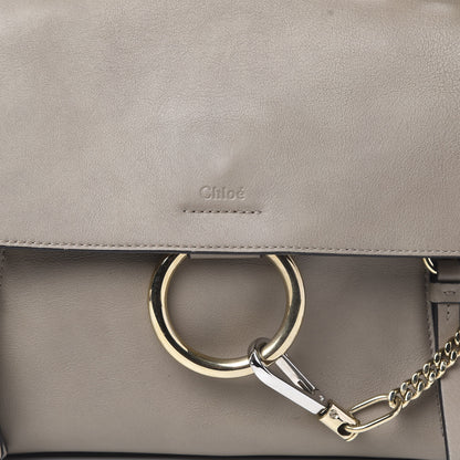 Chloe Calfskin Small Faye Day Shoulder Bag Motty Grey 10 of 10