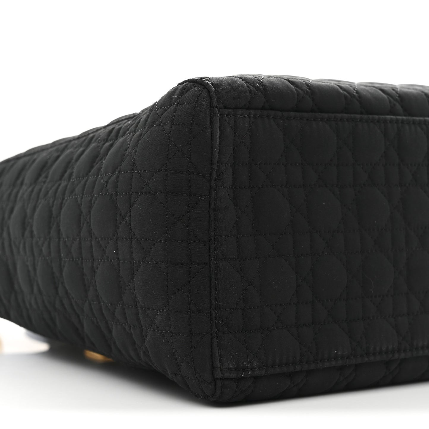 Nylon Cannage Large Lady Dior Black