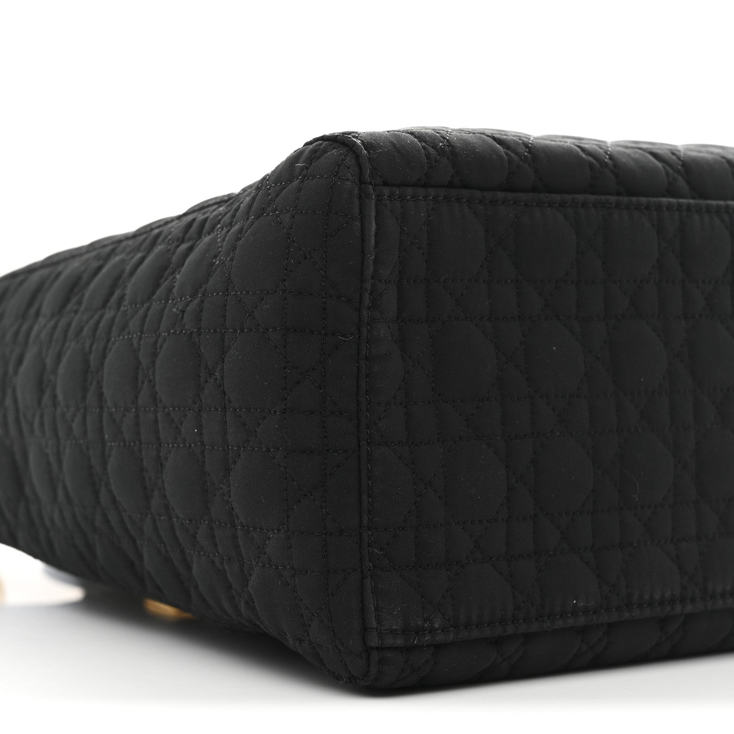 Christian Dior Nylon Cannage Large Lady Dior Black 9 of 11