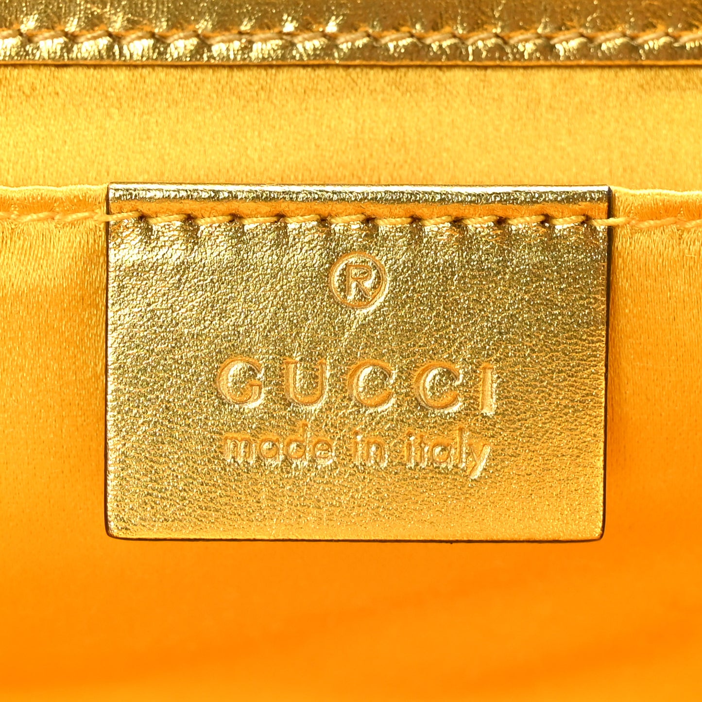 Sequin Matelasse Diagonal Mini GG Marmont Shoulder Bag Gold