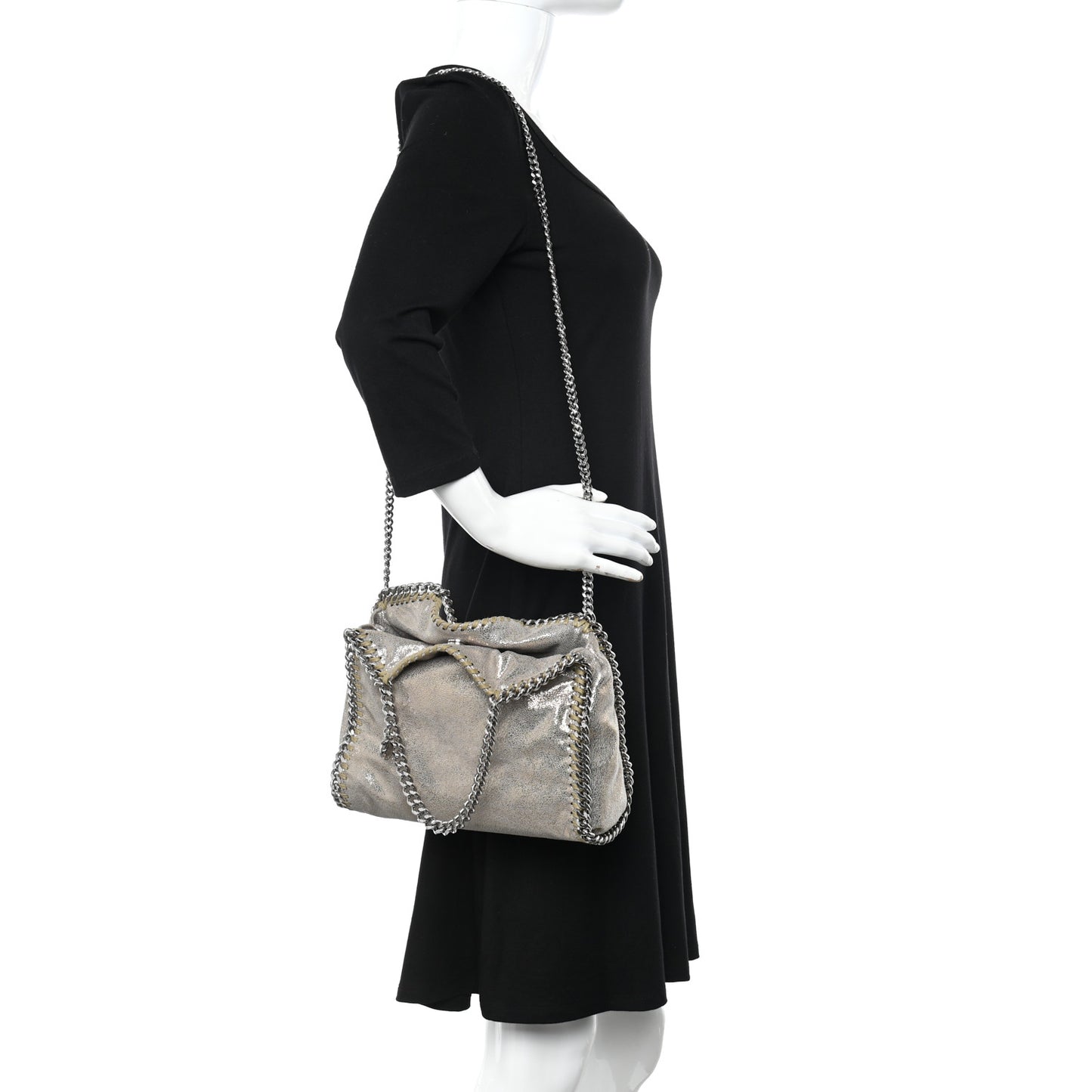 Shaggy Deer Mini Falabella Tote Gold