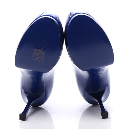 Saint Laurent Patent Tribtoo 80 Pumps 35.5 Blue 5 of 9
